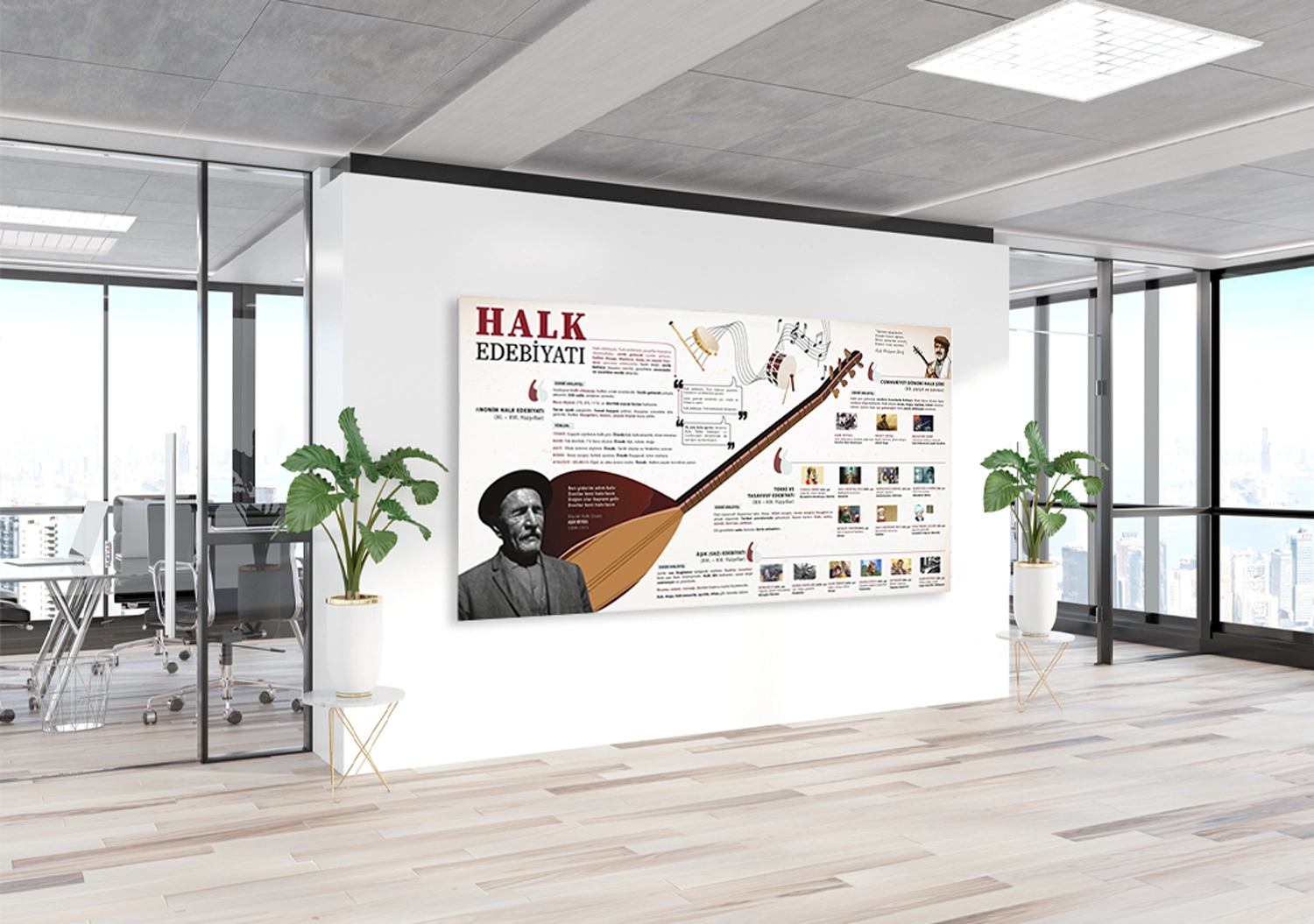 Halk Edebiyatı Edebiyat Posteri