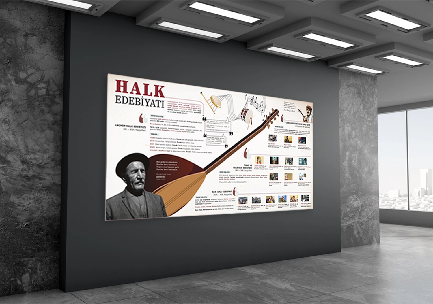 Halk Edebiyatı Edebiyat Posteri
