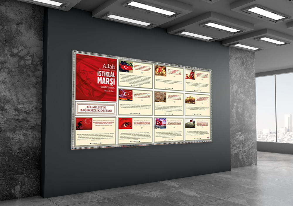 Açıklamalı İstiklal Marşı Okul Posteri