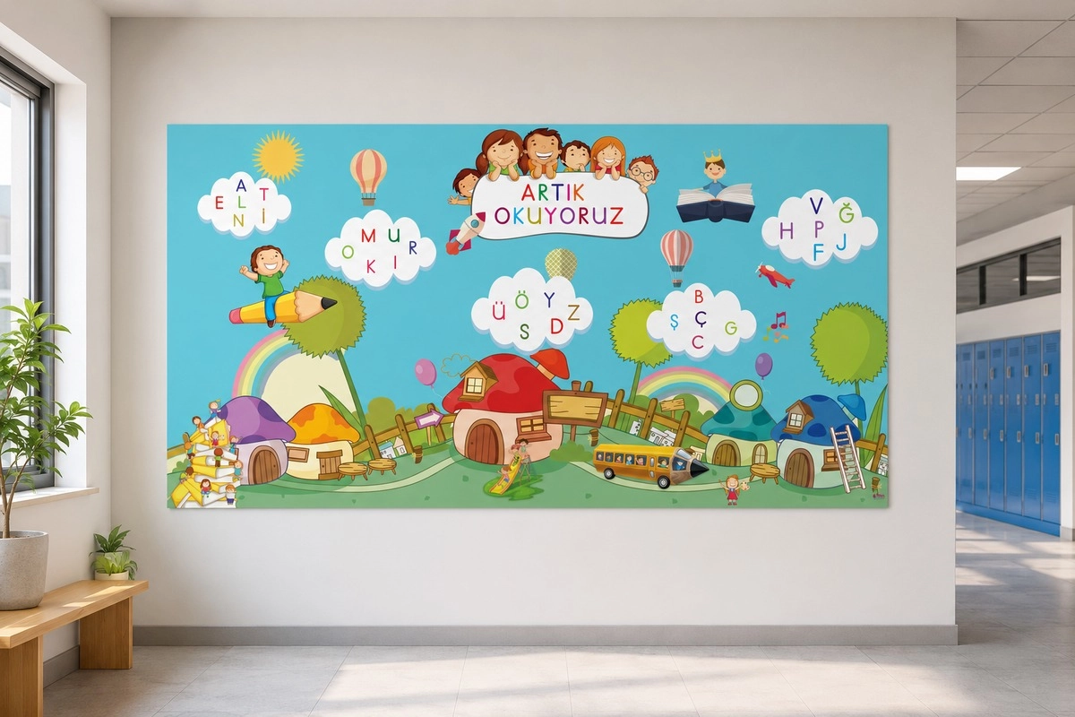 Artık Okuyorum Okul Posteri