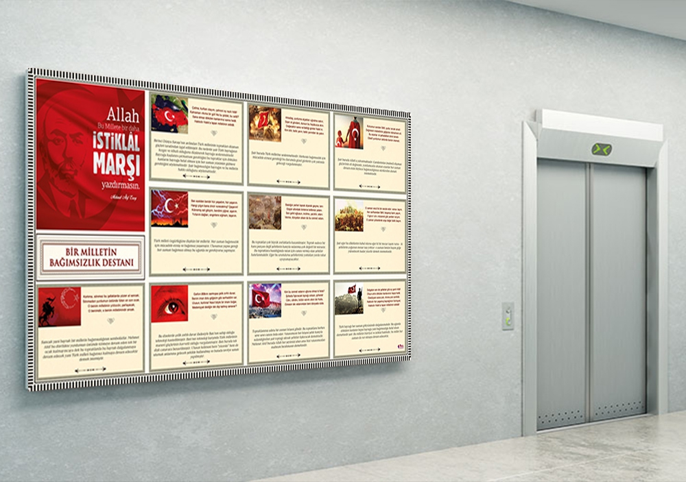 Açıklamalı İstiklal Marşı Okul Posteri