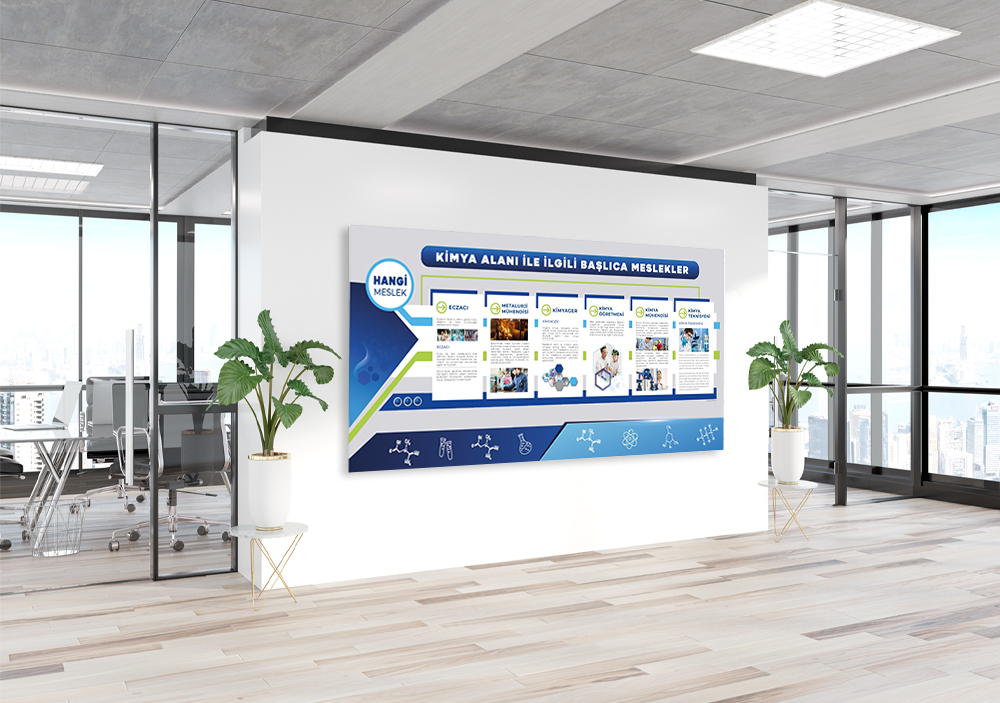 Kimya Alanı  ile İlgili Meslekler Okul Posteri