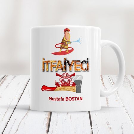 İtfaiyeci Kupa Bardak