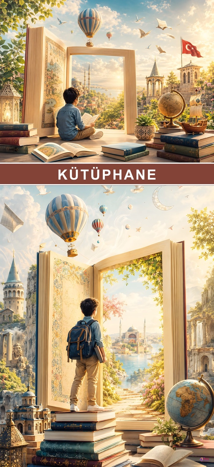 Kütüphane Kapı Giydirmesi 21