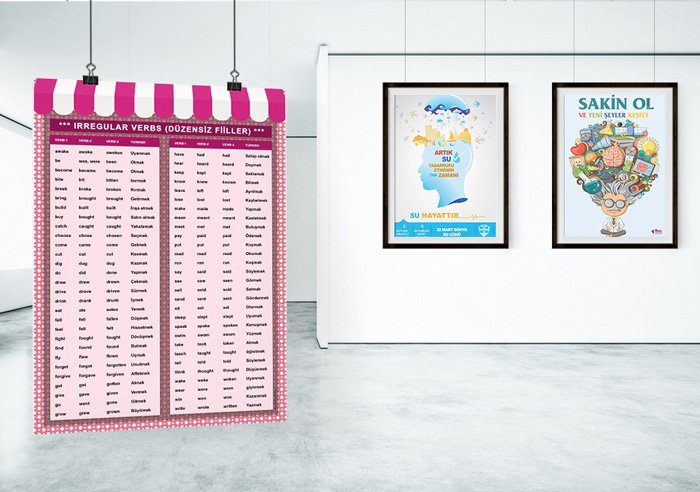 iRREGULAR VERBS Okul Posteri