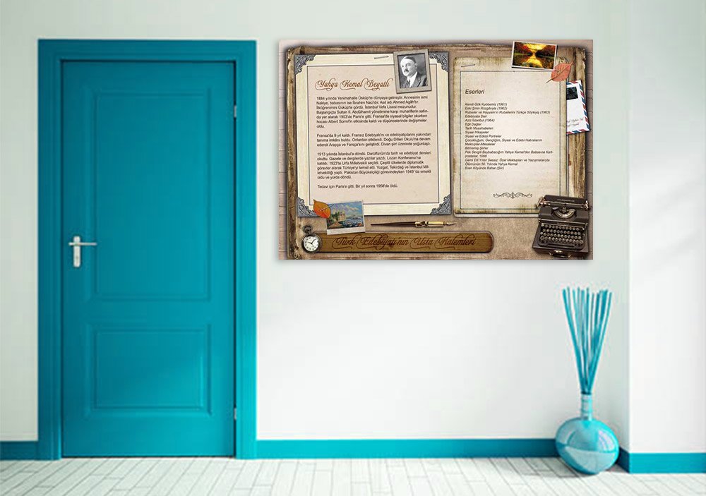 Yahya Kemal Beyatlı Okul Posteri