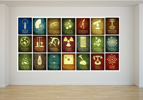 Bilim İnsanları Okul Posteri