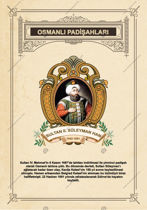 SULTAN II.SÜLEYMAN HAN OKUL POSTERİ