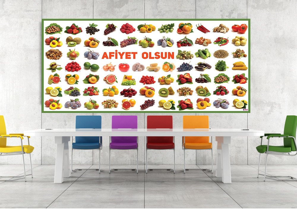 Afiyet Olsun Okul Posteri 2
