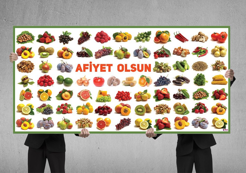 Afiyet Olsun Okul Posteri 2