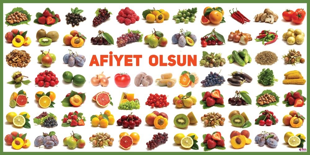 Afiyet Olsun Okul Posteri 2
