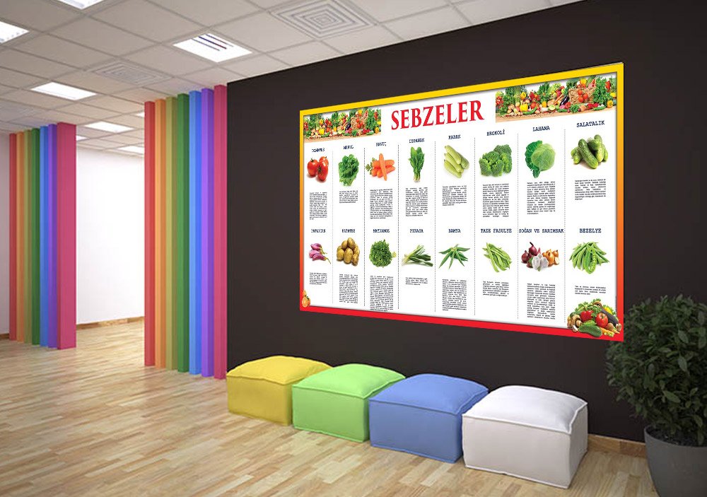 Sebzeler Okul Posteri