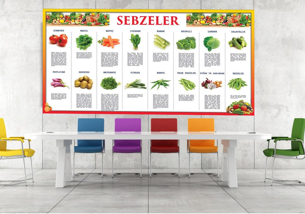 Sebzeler Okul Posteri