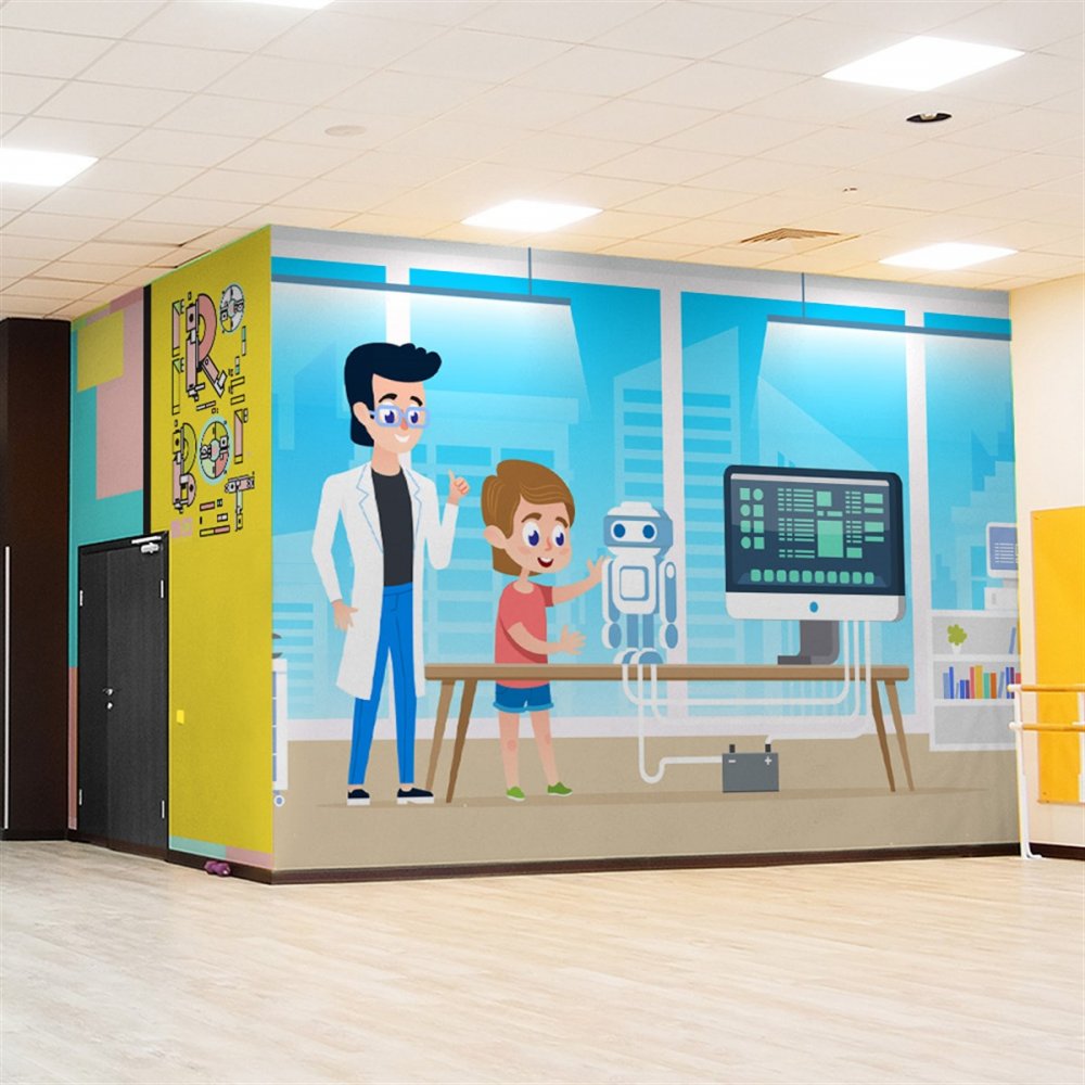 Robotik Kodlama Duvar Giydirme 9