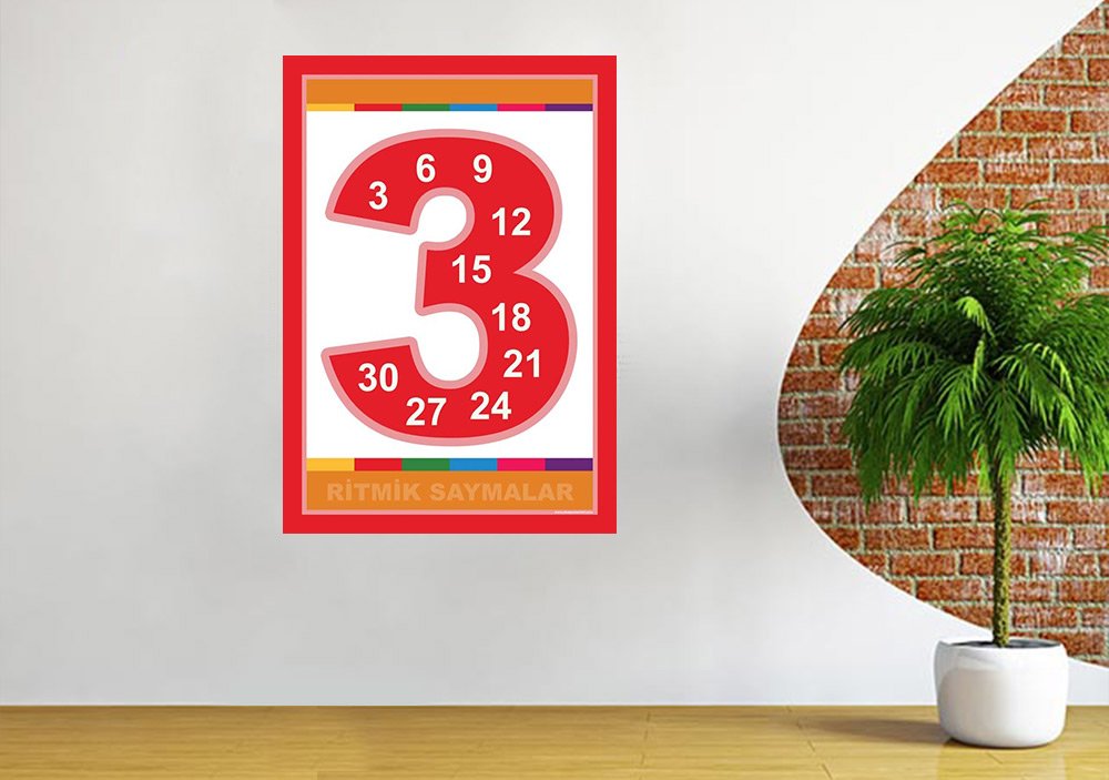 Ritmik Sayma Okul Posteri 3
