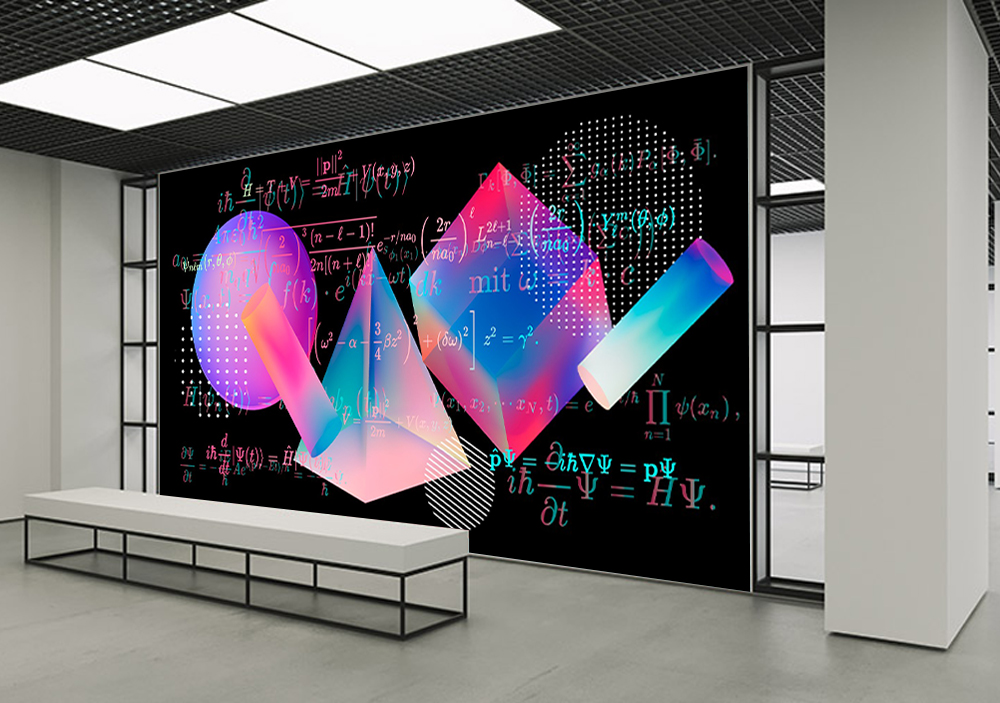 Geometrik Cisimler Formüller Matematik Posteri 