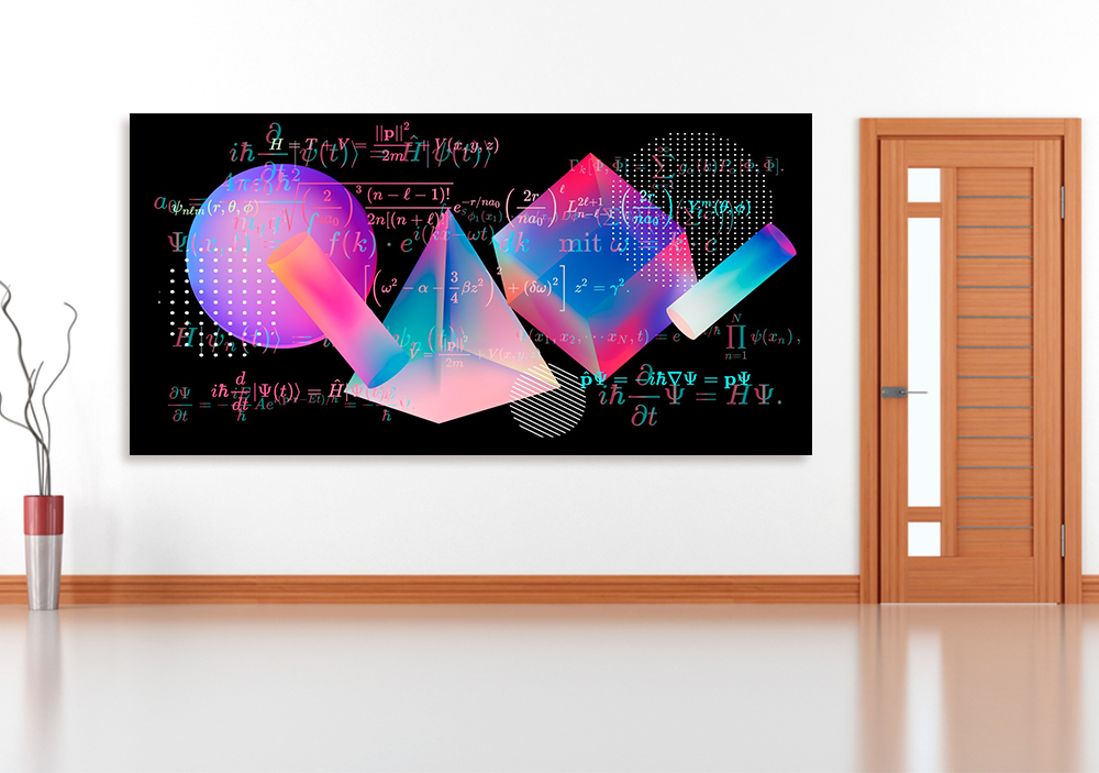 Geometrik Cisimler Formüller Matematik Posteri 