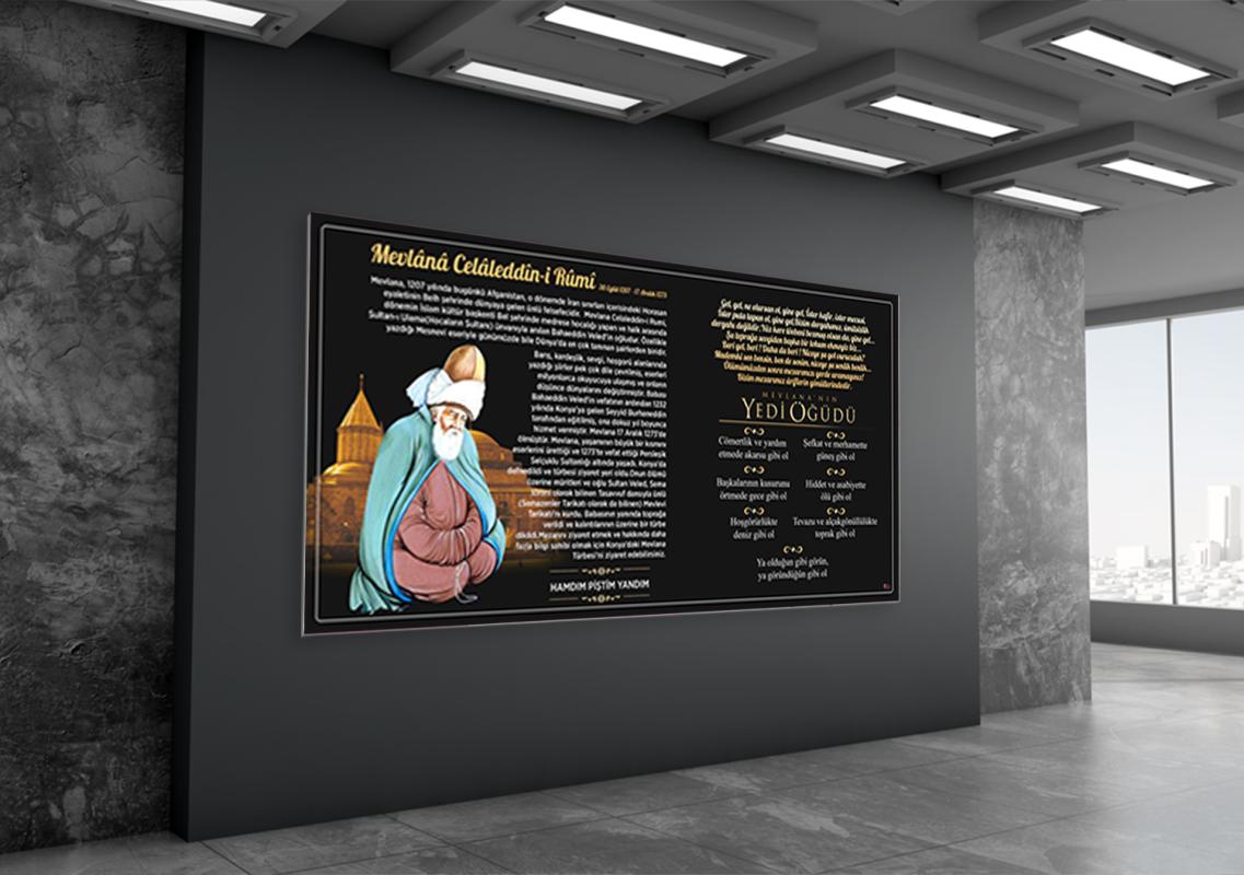 Mevlana’nın Yedi Öğüdü Okul Posteri 2