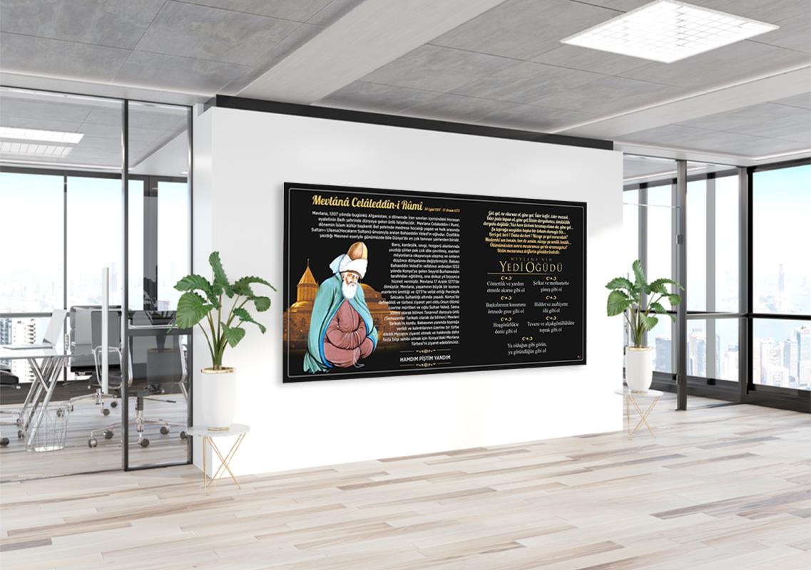 Mevlana’nın Yedi Öğüdü Okul Posteri 2