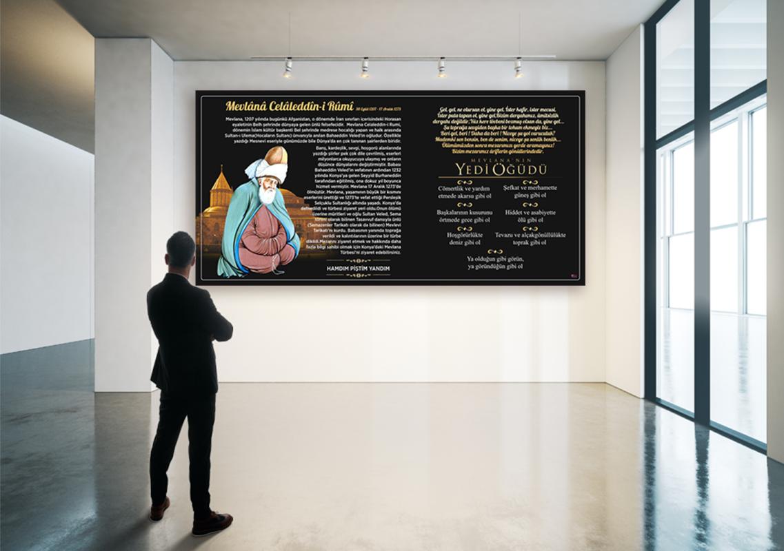 Mevlana’nın Yedi Öğüdü Okul Posteri 2