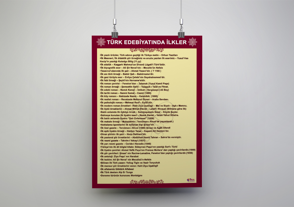 Türk Edebiyatımızdaki İlkler