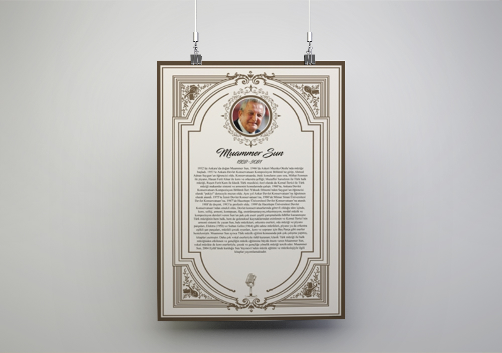 Muammer Sun Okul Posteri