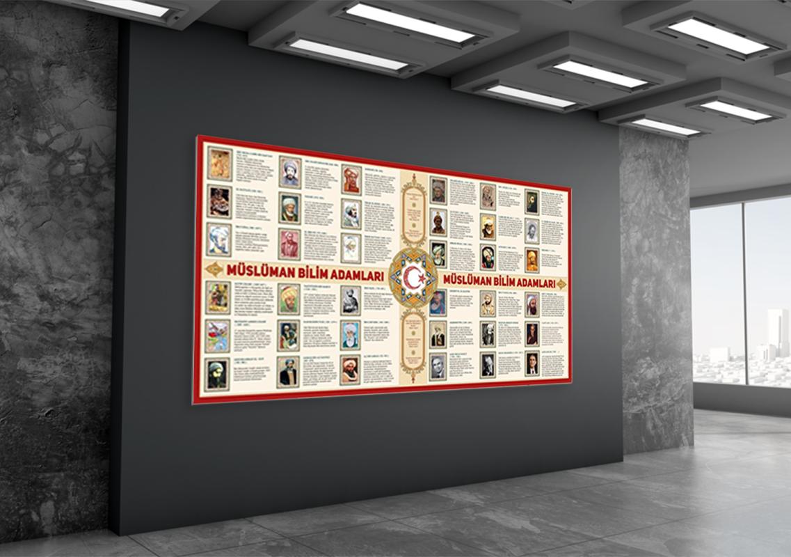 Müslüman Bilim Adamları Okul Posteri