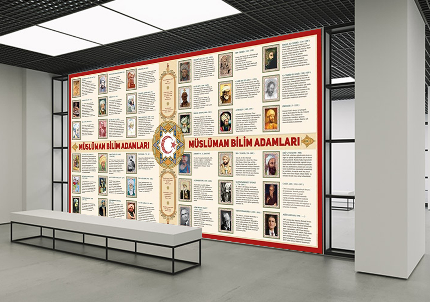 Müslüman Bilim Adamları Okul Posteri