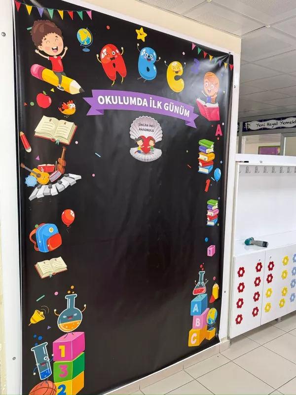 Okulumda İlk Günüm Hatırası Branda 3