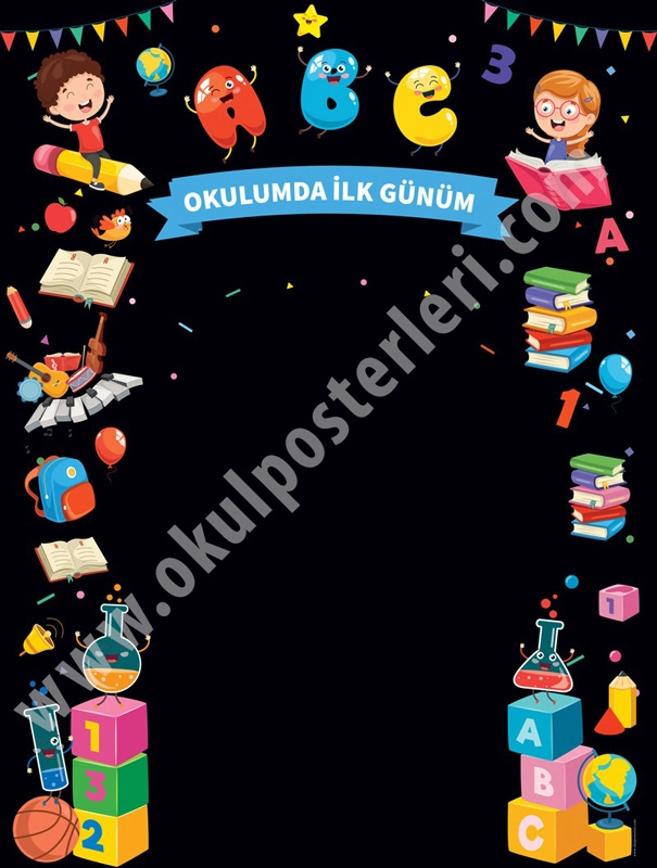 Okulumda İlk Günüm Hatırası Branda 3