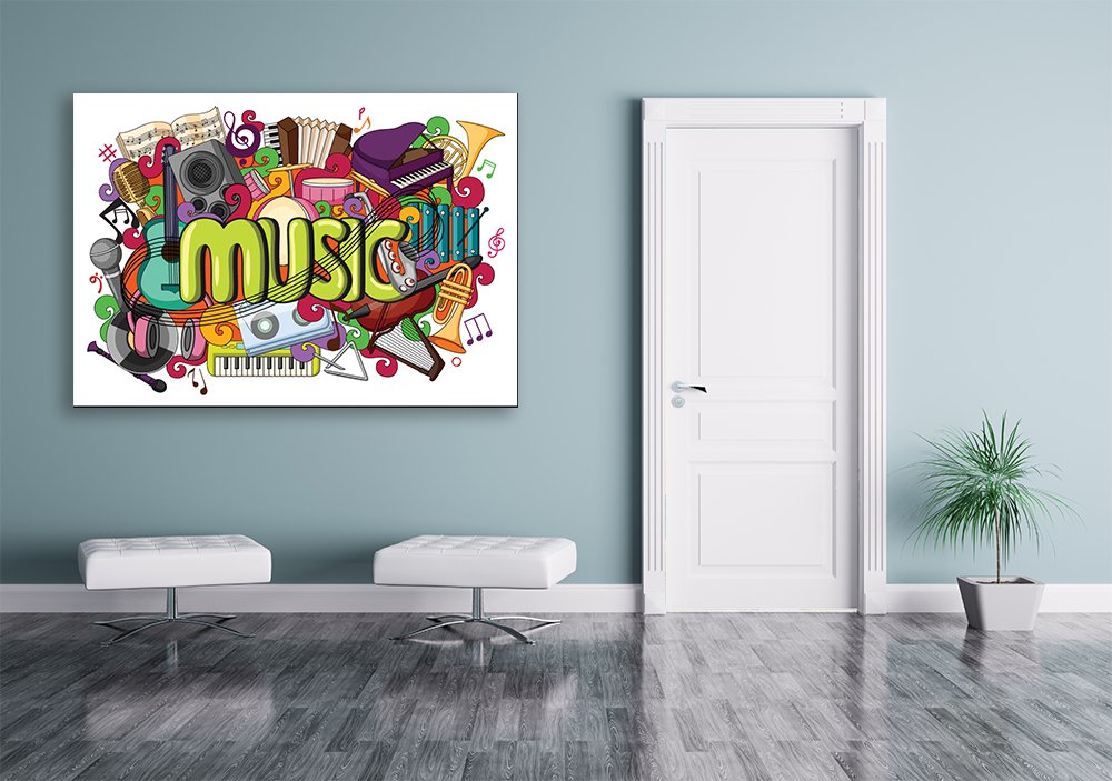 Müzik Tablo Okul Posteri