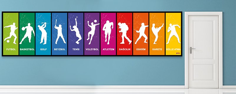 Spor Dalları 2 Okul Posteri