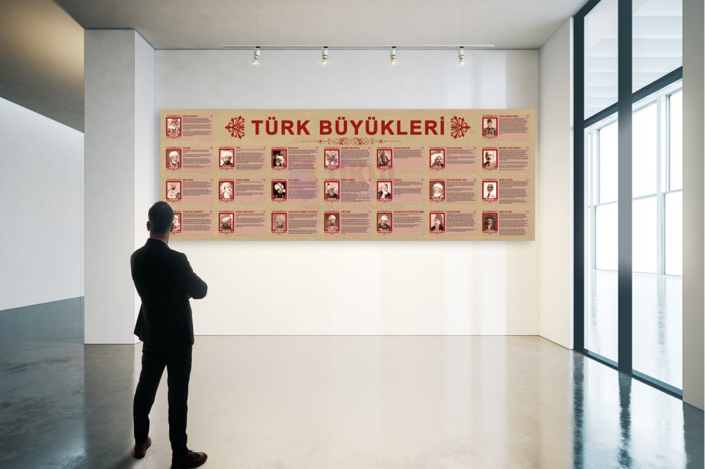Türk Büyükleri Okul Posteri