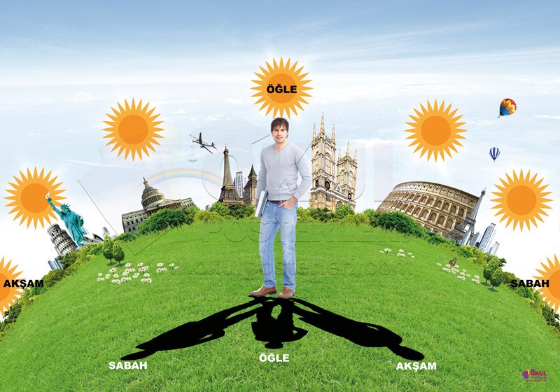 Güneş ve Gölge Okul Posteri