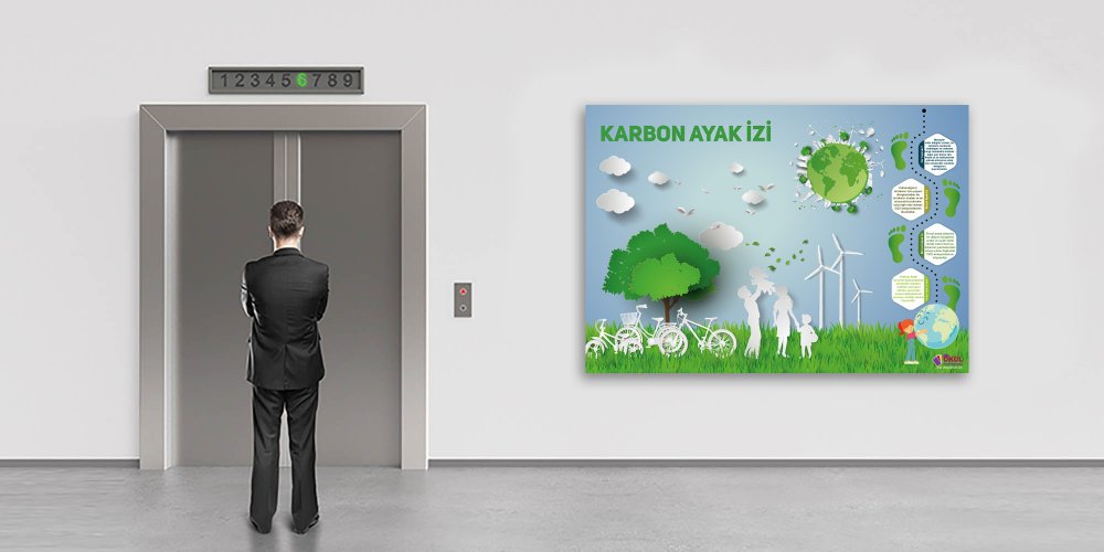 Karbon Ayak İzi Okul Posteri