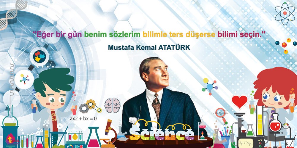 Atatürk ve Bilim Okul Posteri