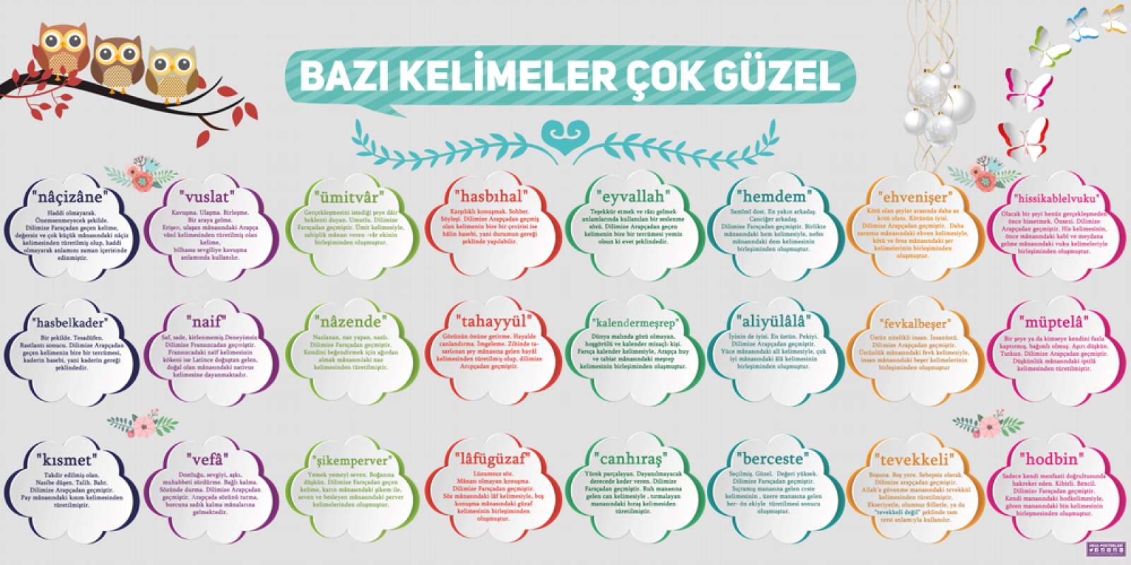 Bazı Kelimeler Çok Güzel Okul Posteri