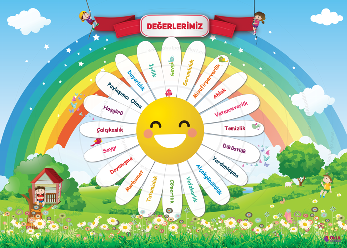 Değerler Eğitimi Okul Posteri
