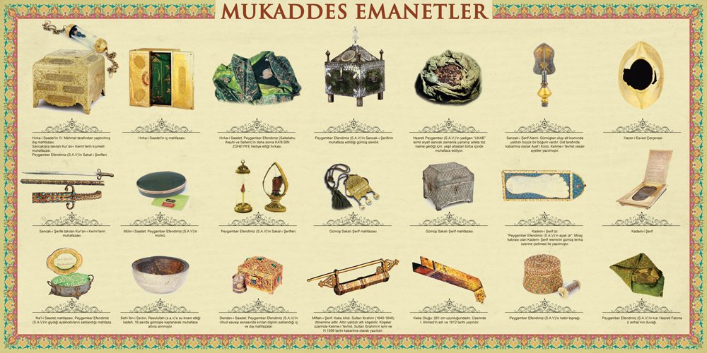 Mukaddes Emanetler Okul Posteri