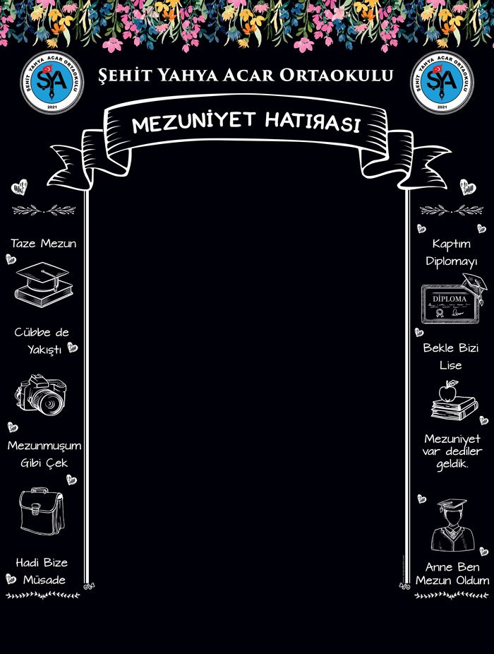 Mezuniyet Hatırası Ortaokul Branda Perdesi