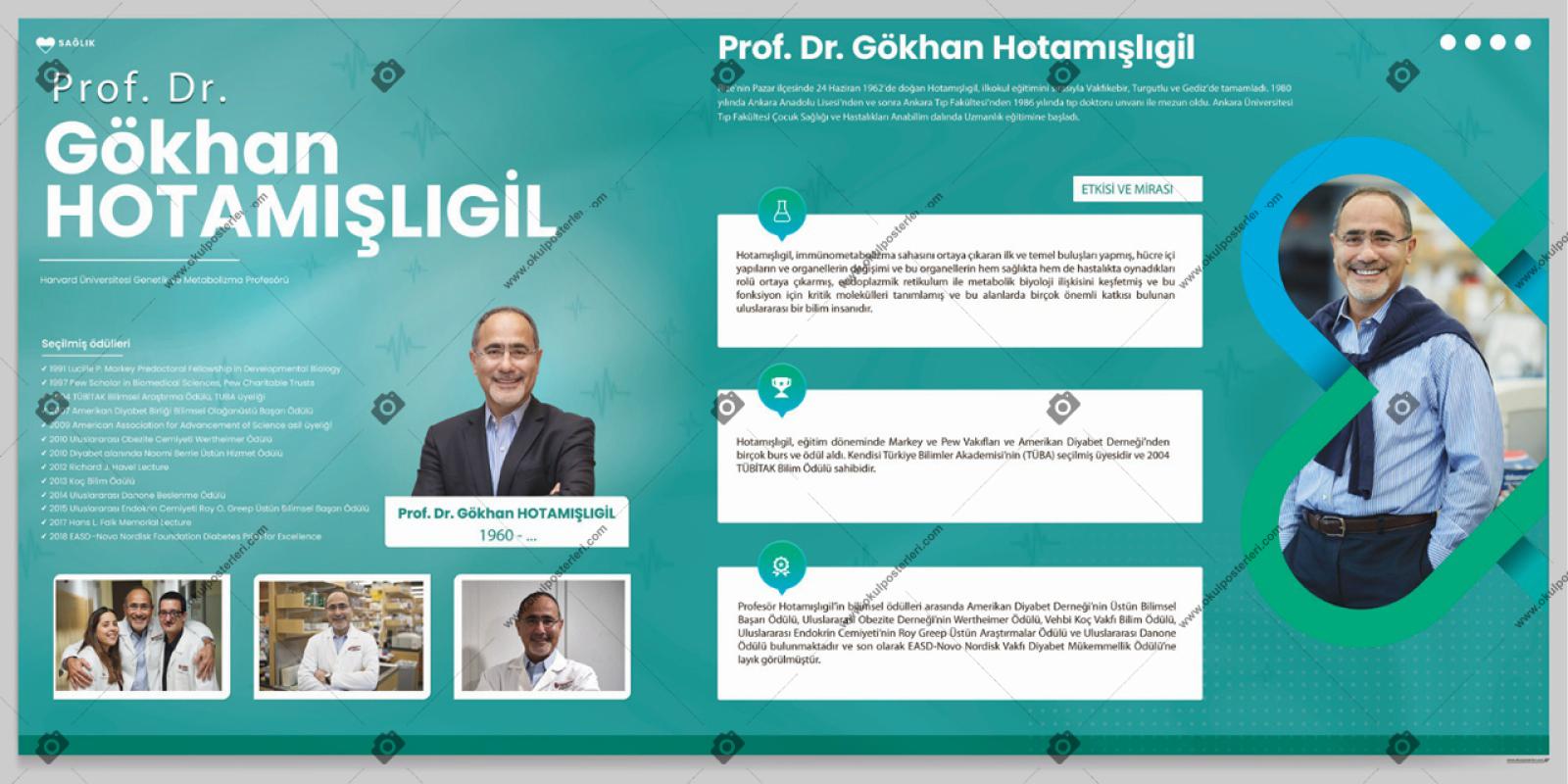 Metabolik Bilimin Öncüsü: Gökhan Hotamışlıgil Okul Posteri