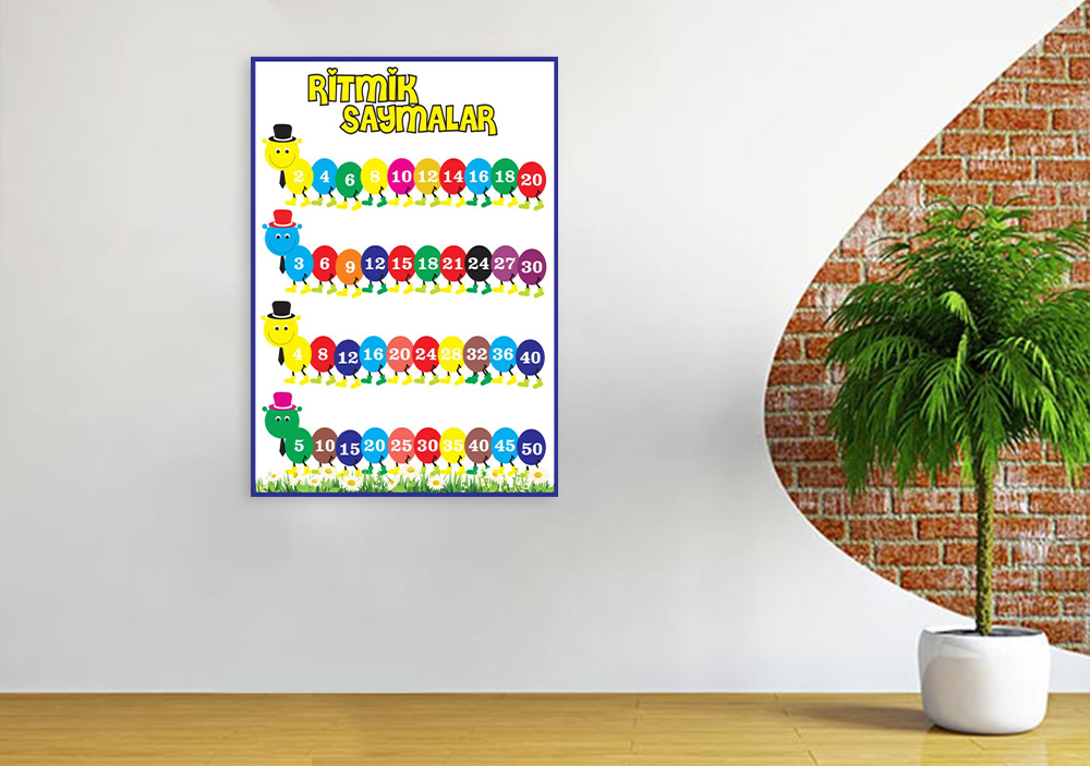 Ritmik Saymalar Okul Posteri
