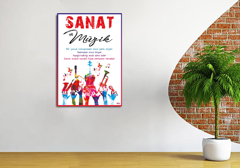 Sanat ve Müzik Okul Posteri