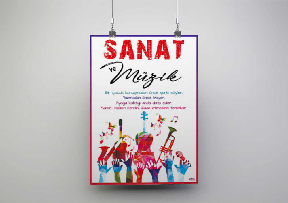 Sanat ve Müzik Okul Posteri