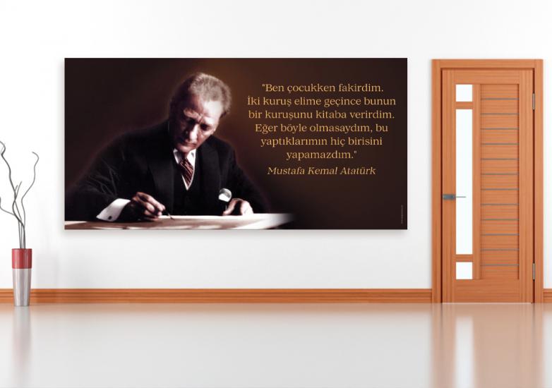 Atatürk ve Kitap Posteri