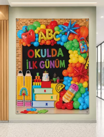 Okulumda İlk Günüm Hatırası Branda 5
