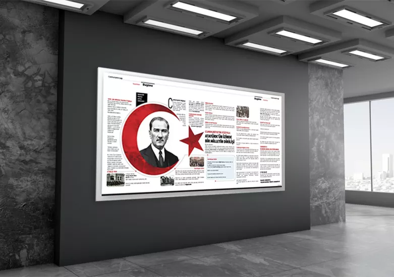 Cumhuriyetin Yüzyılı Atatürk’ün İzinde Okul Posteri