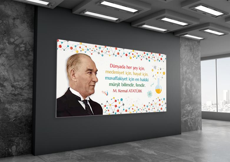 Atatürk ve Bilim Posteri 3