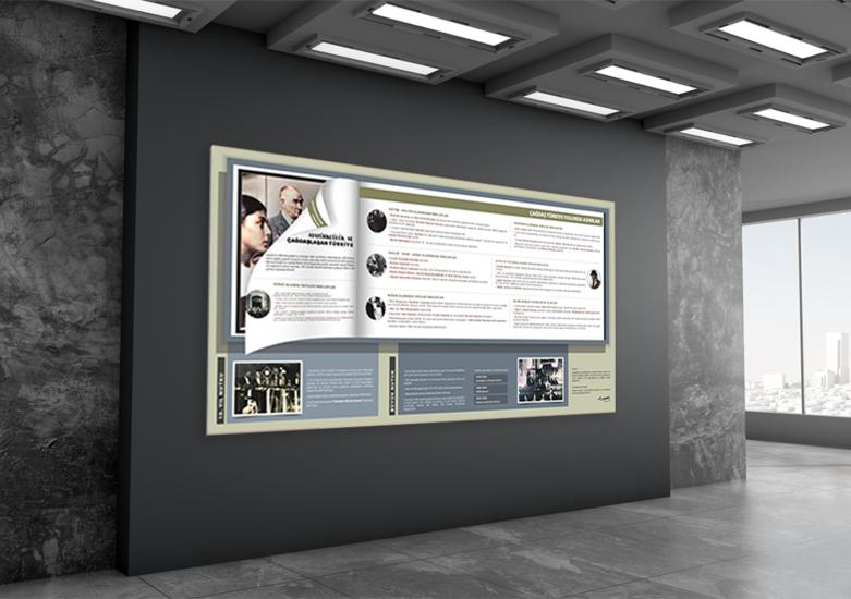 Çağdaş Türkiye yolunda Adımlar Okul Posteri