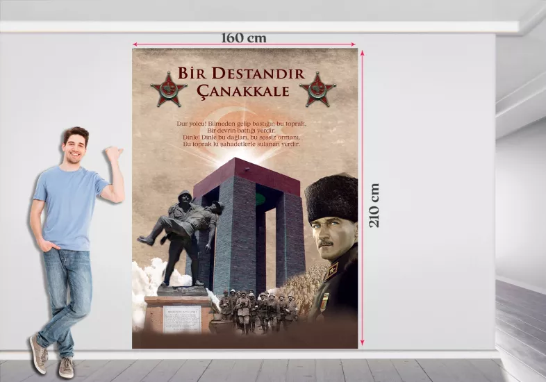 18 Mart Çanakkale Zaferi ve Şehitleri Anma Günü Brandası